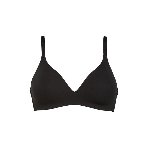 🆕 WACOAL Comfort First Seamless T-Shirt Wireless Bra 34DD Black #856339 - Picture 5 of 10